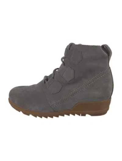 Pre-owned Sorel Suede Boots In Grey