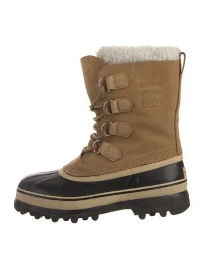 Pre-owned Sorel Suede Boots In Neutral