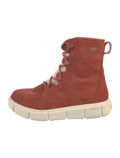 Pre-owned Sorel Suede Boots In Orange