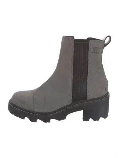 Pre-owned Sorel Suede Chelsea Boots In Black
