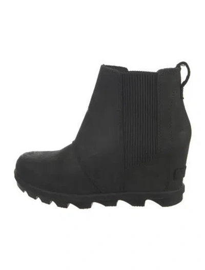 Pre-owned Sorel Suede Chelsea Boots In Black