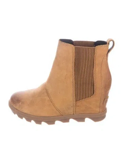 Pre-owned Sorel Suede Chelsea Boots In Brown