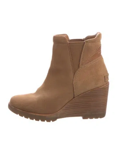 Pre-owned Sorel Suede Chelsea Boots In Brown