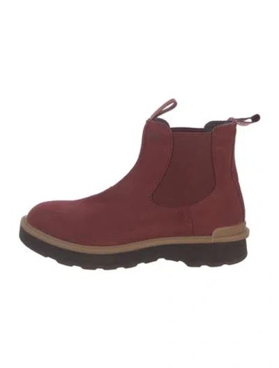 Pre-owned Sorel Suede Chelsea Boots In Red