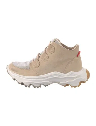 Pre-owned Sorel Suede Chunky Sneakers In Neutral