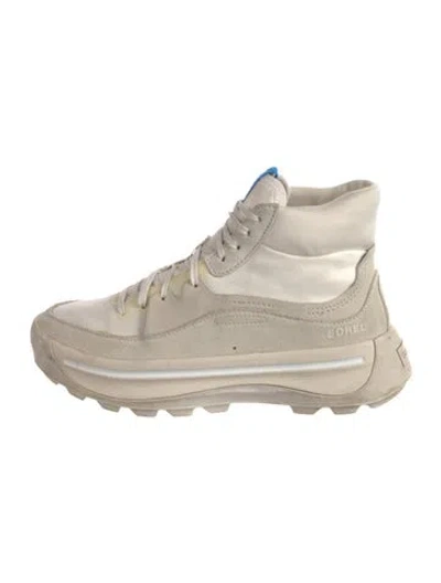 Pre-owned Sorel Suede Chunky Sneakers In Neutral