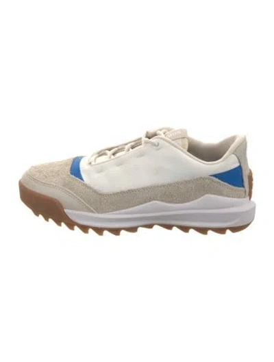 Pre-owned Sorel Suede Colorblock Pattern Sneakers In Neutral