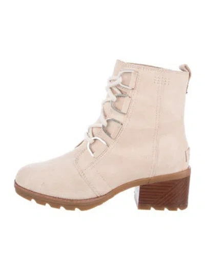 Pre-owned Sorel Suede Combat Boots In Brown