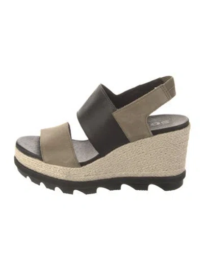 Pre-owned Sorel Suede Espadrilles In Black