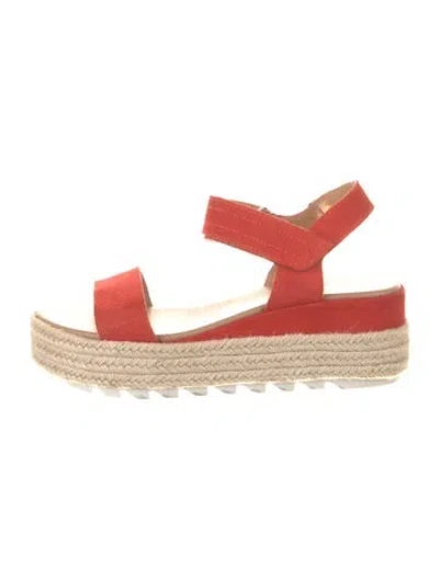 Pre-owned Sorel Suede Espadrilles In Orange