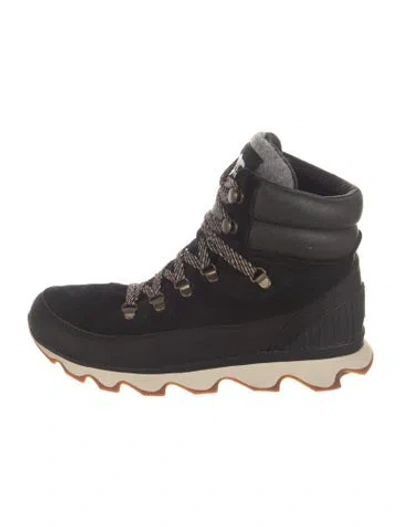 Pre-owned Sorel Suede Hiking Boots In Black