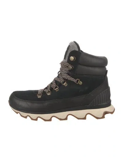 Pre-owned Sorel Suede Hiking Boots In Black