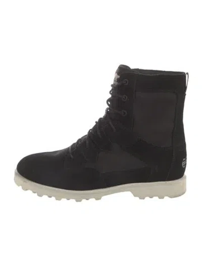 Pre-owned Sorel Suede Lace-up Boots In Black