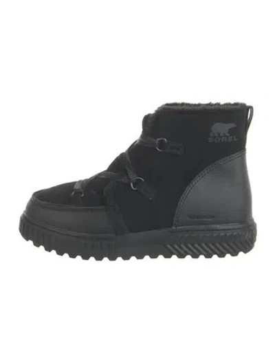 Pre-owned Sorel Suede Lace-up Boots In Black