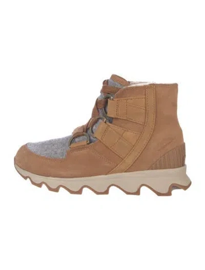 Pre-owned Sorel Suede Lace-up Boots In Brown