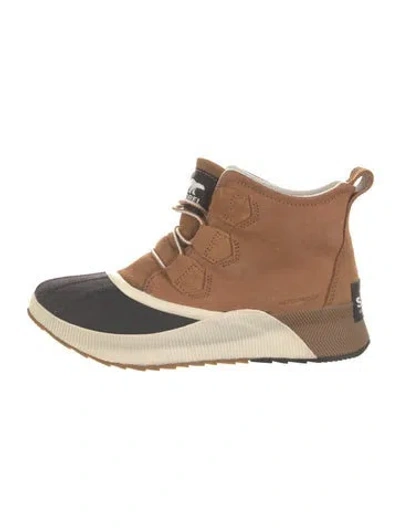 Pre-owned Sorel Suede Lace-up Boots In Brown