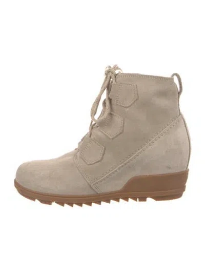 Pre-owned Sorel Suede Lace-up Boots In Brown