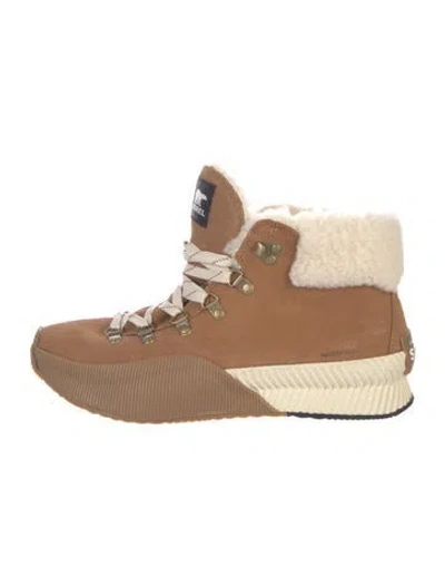 Pre-owned Sorel Suede Lace-up Boots In Brown