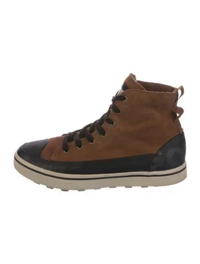 Pre-owned Sorel Suede Lace-up Boots In Brown