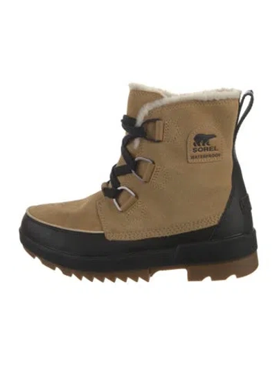 Pre-owned Sorel Suede Lace-up Boots In Brown