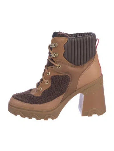 Pre-owned Sorel Suede Lace-up Boots In Brown