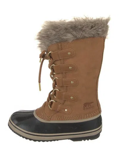 Pre-owned Sorel Suede Lace-up Boots In Brown