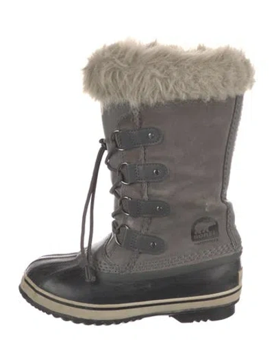 Pre-owned Sorel Suede Lace-up Boots In Gray