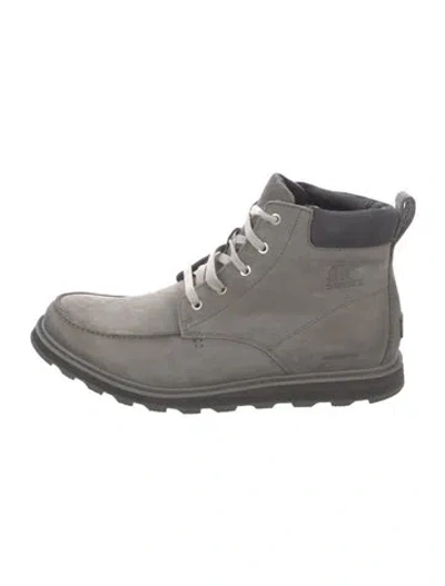 Pre-owned Sorel Suede Lace-up Boots In Gray