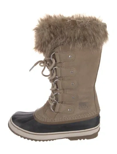 Pre-owned Sorel Suede Lace-up Boots In Multi