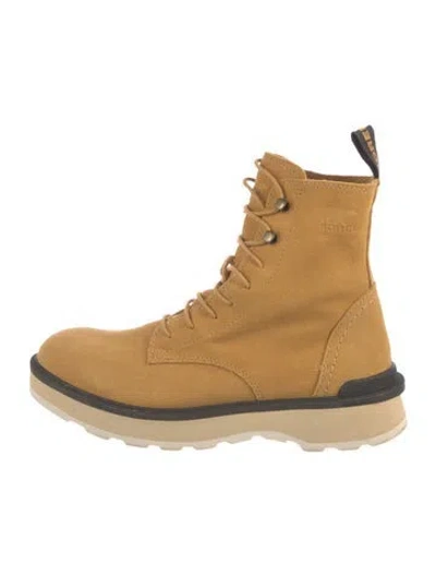 Pre-owned Sorel Suede Lace-up Boots In Neutral