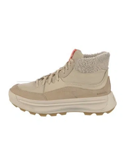 Pre-owned Sorel Suede Lace-up Boots In Neutral