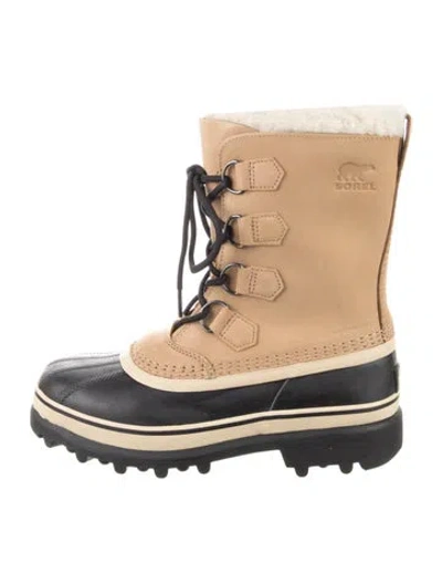 Pre-owned Sorel Suede Lace-up Boots In Neutral