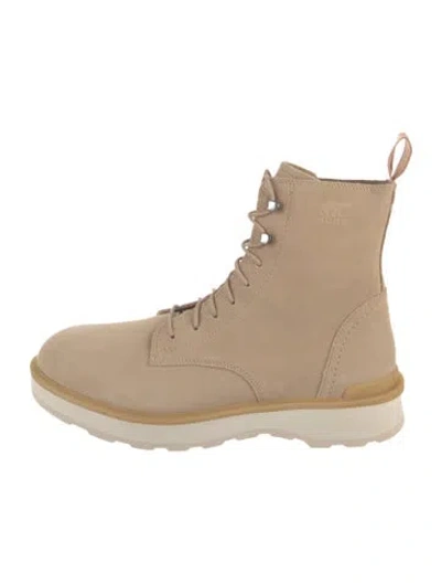 Pre-owned Sorel Suede Lace-up Boots In Neutrals