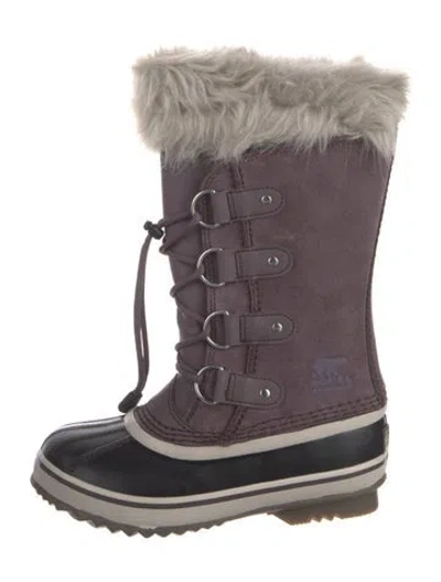 Pre-owned Sorel Suede Lace-up Boots In Purple