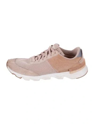 Pre-owned Sorel Suede Mesh Accents Athletic Sneakers In Neutrals