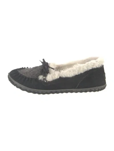 Pre-owned Sorel Suede Moccasins In Blue