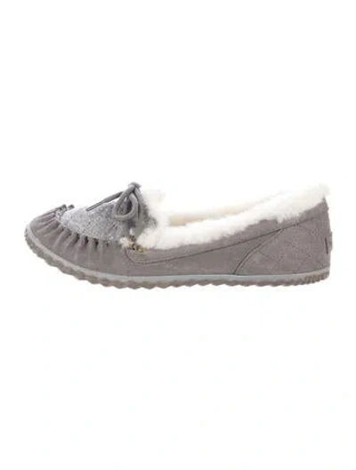 Pre-owned Sorel Suede Moccasins In Grey
