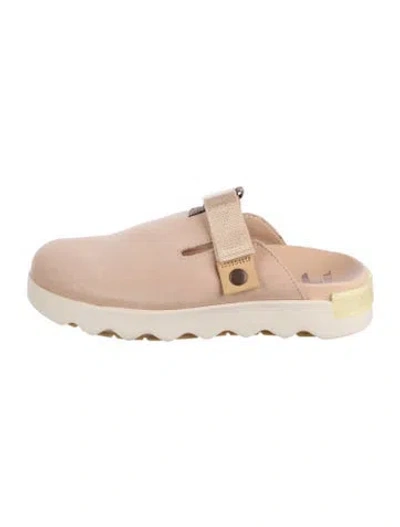 Pre-owned Sorel Suede Mules In Neutrals