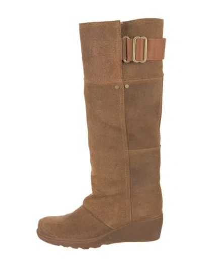 Pre-owned Sorel Suede Riding Boots In Brown