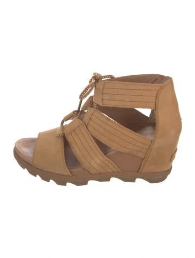 Pre-owned Sorel Suede Sandals In Neutral