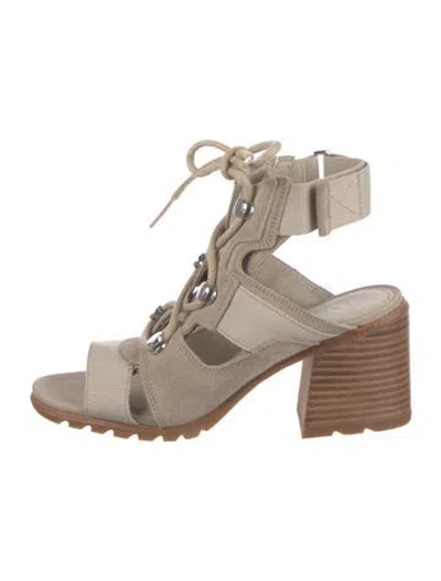 Pre-owned Sorel Suede Sandals In Neutral