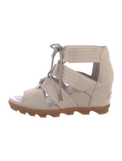 Pre-owned Sorel Suede Sandals In Neutral