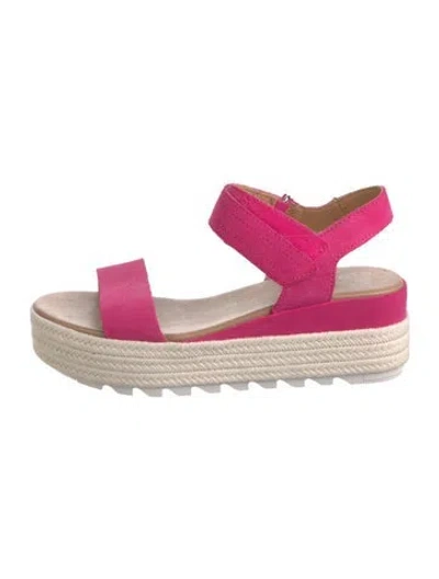 Pre-owned Sorel Suede Sandals In Pink