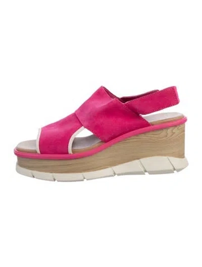 Pre-owned Sorel Suede Sandals In Pink
