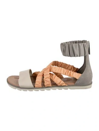 Pre-owned Sorel Suede Sandals In Silver