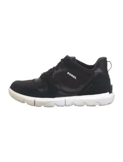 Pre-owned Sorel Suede Sneakers In Black