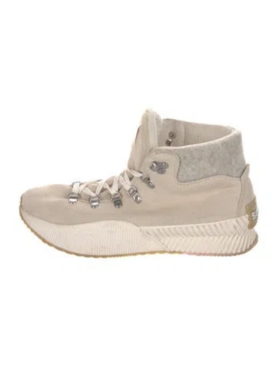 Pre-owned Sorel Suede Sneakers In Neutral