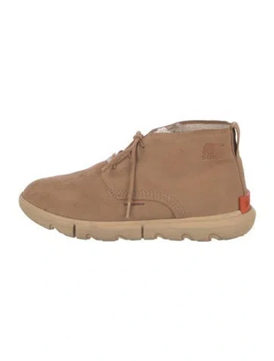 Pre-owned Sorel Suede Sneakers In Neutral