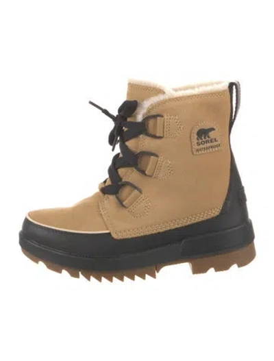 Pre-owned Sorel Suede Snow Boots