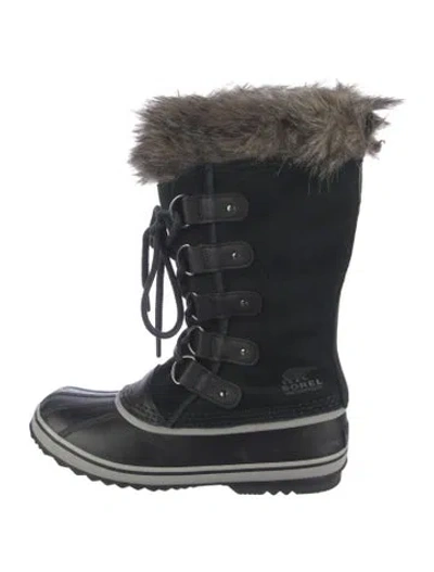 Pre-owned Sorel Suede Snow Boots In Black/grey